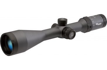 Image of SIG SAUER Whiskey5 3-15x52 30mm Tube Hunting Rifle Scope w/Illuminated Fiber Dot Reticle, 1.0 cm Adjustments, Graphite SOW53004
