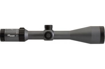 Image of SIG SAUER Whiskey5 3-15x52 30mm Tube Hunting Rifle Scope w/Illuminated Fiber Dot Reticle, 1.0 cm Adjustments, Graphite SOW53004
