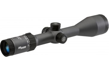 Image of SIG SAUER Whiskey5 5-25x52 30mm Tube Hunting Rifle Scope w/Illuminated Fiber Dot Reticle, 1.0 cm Adjustments, Graphite SOW55002