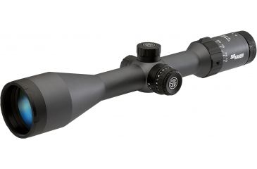 Image of SIG SAUER Whiskey5 5-25x52 30mm Tube Hunting Rifle Scope w/Illuminated Fiber Dot Reticle, 1.0 cm Adjustments, Graphite SOW55002