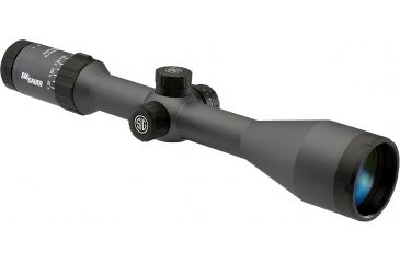 Image of SIG SAUER Whiskey5 5-25x52 30mm Tube Hunting Rifle Scope w/Illuminated Fiber Dot Reticle, 1.0 cm Adjustments, Graphite SOW55002