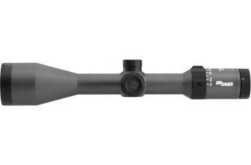 Image of SIG SAUER Whiskey5 5-25x52 30mm Tube Hunting Rifle Scope w/Illuminated Fiber Dot Reticle, 1.0 cm Adjustments, Graphite SOW55002