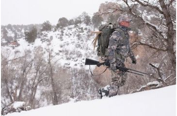 Image of SIG SAUER Whiskey5 3-15x52 30mm Tube Hunting Rifle Scope w/Illuminated Fiber Dot Reticle, 1.0 cm Adjustments, Graphite SOW53004