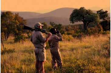 Image of SIG SAUER Whiskey5 3-15x52 30mm Tube Hunting Rifle Scope w/Illuminated Fiber Dot Reticle, 1.0 cm Adjustments, Graphite SOW53004