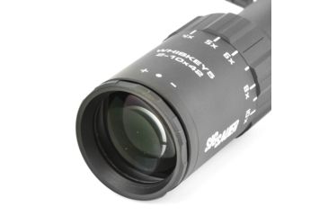 Image of SIG SAUER Whiskey5 Rifle Scope, 2-10X42mm, 30mm, SFP, HellFire TriPlex Illuminated Reticle, Black, SOW52012