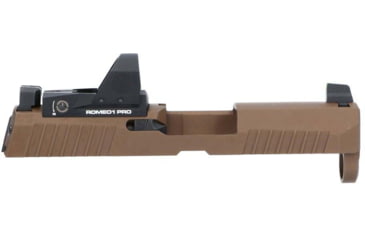 Image of SIG SAUER XSeries Slide Assembly, 9 mm, w/ Romeo1PRO, 6MOA, 3.6in, Coyote Tan, 8900276