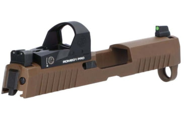Image of SIG SAUER XSeries Slide Assembly, 9 mm, w/ Romeo1PRO, 6MOA, 3.6in, Coyote Tan, 8900276