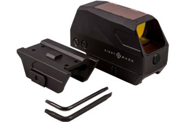 Image of SightMark 1x-28mm Volta Solar Red Dot Sight, Red, 2 MOA Dot, 1/2 MOA, Black, SM26030