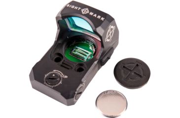 Image of SightMark 1x Mini Shot A-Spec Reflex Sight, Red Reticle, 2 MOA, 1 MOA, 25 yd, Black, SM26045