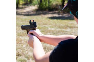 Image of SightMark 1x Mini Shot A-Spec Reflex Sight, Red Reticle, 2 MOA, 1 MOA, 25 yd, Black, SM26045