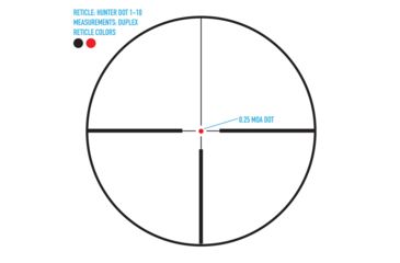 Image of SightMark Citadel Rifle Scope, 1-10x24mm, 30mm Tube, Second Focal Plane, HDR Red Illuminated Reticle, Matte, Black, SM13138HDR