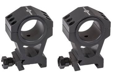 Image of SightMark Extra High Tactical Mounting Picatinny Rings, 30mm/1inch, Black SM34008