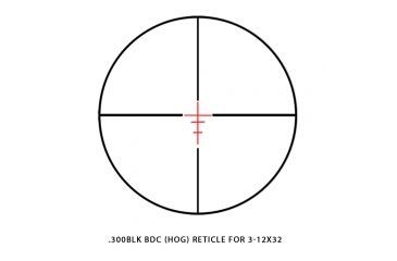 Image of Sightmark Illuminated Red .300BLK HOG for 3-12x32 Reticle