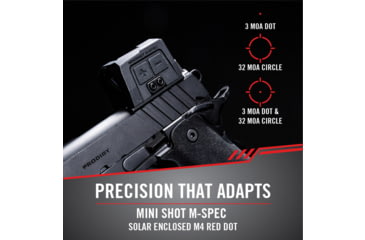Image of SightMark Mini Shot M-Spec Solar Enclosed M4 1x Reflex Red Dot Sight