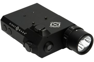 Image of SightMark LoPro Laser/Light/IR Combo, 300 Lumens, Picatinny Rail Mount, Black, Green Laser, 5mW 520nM Wavelength, SM25013