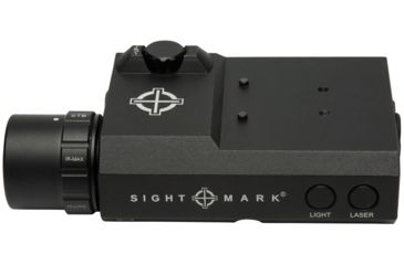 Image of SightMark LoPro Laser/Light/IR Combo, 300 Lumens, Picatinny Rail Mount, Black, Green Laser, 5mW 520nM Wavelength, SM25021