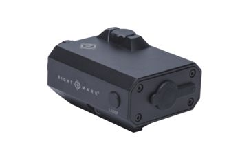 Image of SightMark LoPro Mini Laser Sight, 300 Lumens, Picatinny Rail Mount, Matte Black, Green Laser, 520nM Wavelength, SM25022