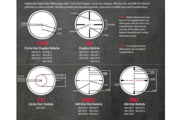Image of Sightmark Triple Duty 2.5-10x32 Waterproof Rifle Scope, Black, Circle Dot Duplex Reticle SM13022CDX