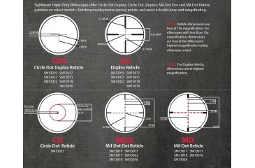 Image of Sightmark Triple Duty 2.5-10x32 Waterproof Rifle Scope, Black, Duplex Reticle SM13022DX