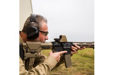 Image of SightMark Ultra Shot Open 1x 33x24mm Reflex Red Dot Sight (A-Spec), 5 MOA dot, 3 MOA dot with 50 MOA circle, 3 MOA dot with 50 MOA crosshair, 3 MOA dot with 30 MOA circle/crosshair (subtensions total 50 MOA) Dark Earth, SM26032DE