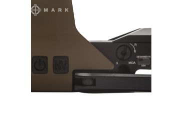 Image of SightMark Ultra Shot Open 1x 33x24mm Reflex Red Dot Sight (A-Spec), 5 MOA dot, 3 MOA dot with 50 MOA circle, 3 MOA dot with 50 MOA crosshair, 3 MOA dot with 30 MOA circle/crosshair (subtensions total 50 MOA) Dark Earth, SM26032DE