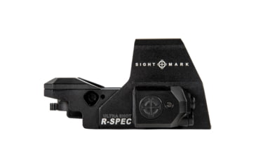 Image of SightMark Ultra Shot R-Spec 1x 33x24 mm Reflex Red Dot Sight, 5 MOA dot, 3 MOA dot with 50 MOA circle, 3 MOA dot with 50 MOA crossshair, 3 MOA dot with 30 MOA circle/crosshair (subtensions total 50 MOA), Black, SM26033
