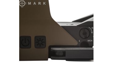 Image of SightMark Ultra Shot R-Spec 1x 33x24 mm Reflex Red Dot Sight, 5 MOA dot, 3 MOA dot with 50 MOA circle, 3 MOA dot with 50 MOA crossshair, 3 MOA dot with 30 MOA circle/crosshair (subtensions total 50 MOA), Dark Earth, SM26031DE