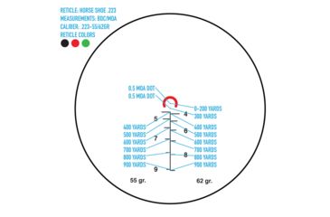 Image of SightMark Wolfhound 6x44 HS-223 Prismatic Red Dot Sight, Black, SM13026-LQDK