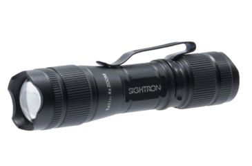 Image of Sightron 4X Zooming Flashlight, 1 x AA Aluminum LED Flashlight, 150 Lumens, Black, Small, 73016