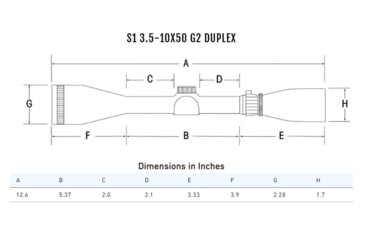 Image of Sightron S1 Series 3.5-10x50mm G2 Riflescope, 1in Tube, Second Focal Plane, Duplex, Matte, Black, 32004