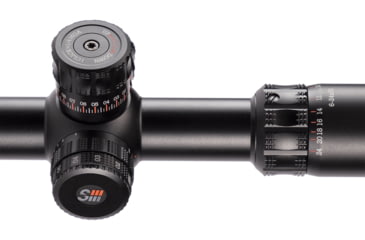 Image of Sightron SIII PLR Rifle Scope, 6-24x50mm, 30mm Tube, SFP, Mil-Hash Reticle, Satin, Black, 28008