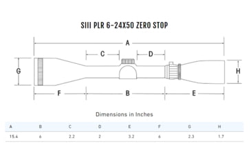 Image of Sightron SIII PLR Rifle Scope, 6-24x50mm, Zero Stop, Mil-Hash Reticle, Black, Medium, 28003