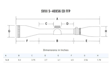 Image of Sightron SVIIISSED ED IR Zero Stop Rifle Scope, 5-40x56mm, 40mm Tube, First Focal Plane, Illuminated MH-6 Reticle, Black, 29000