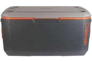 Image of Coleman Signature 120 Quart Xtreme 6 Cooler, OMLD, Dark Gray / Orange / Gray, Holds 204 Cans 3000002559