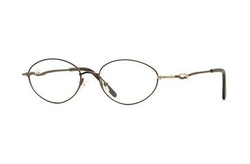 Image of Calligraphy Collections Angelou SESC ANGE00 Bifocal Prescription Eyeglasses - Brown/gold SESC ANGE005235 BN
