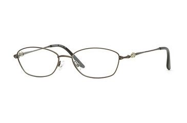 Image of Calligraphy Collections Atwood SESC ATWO00 Bifocal Prescription Eyeglasses - Dark Brown/gold SESC ATWO005235 BND