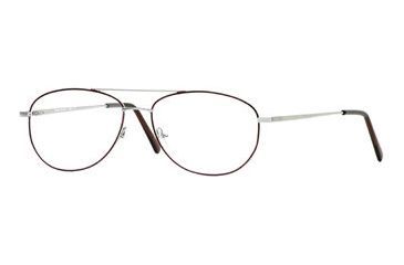 Image of Calligraphy Collections Aviator SESC AVIA00 Progressive Prescription Eyeglasses - Aubergine SESC AVIA005645 BN