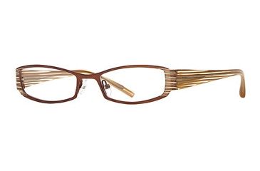 Image of Calligraphy Collections Rowling SESC ROWL00 Eyeglass Frames - Light Brown SESC ROWL005135 BNL
