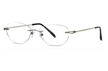 Image of Calligraphy Collections Thinline SESC THIN00 Bifocal Prescription Eyeglasses - Silver SESC THIN005035 SV