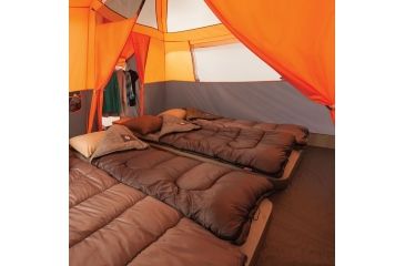 Image of Coleman Signature Jenny Lake 8-Person Fast Pitch Cabin Tent W/ Built-in Closet, Gray / Orange, 13 x 9 ft 2000019796