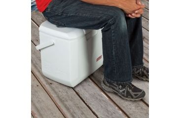 Image of Coleman Signature Offshore Pro Series 200 Marine Quart Cooler W/ Optimaxx Insulation, TRI, White, Holds 327 Cans 3000002237