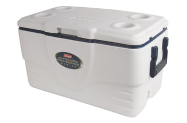 Image of Coleman Signature Offshore Pro Series 36 Quart Marine Cooler, 6251, White / Blue, Holds 49 Cans 3000003701