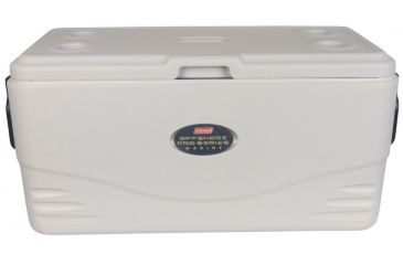 Image of Coleman Signature OffShore Pro Series 100 Quart Marine Cooler, 6200, White / Black, Holds 160 Cans 3000003695