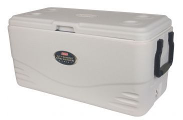 Image of Coleman Signature OffShore Pro Series 100 Quart Marine Cooler, 6200, White / Black, Holds 160 Cans 3000003695