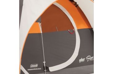 Image of Coleman Signature Yarborough Pass 6-Person Fast Pitch Dome Tent W/ Rainfly, Gray / Orange, 12 x 7 ft 2000018247