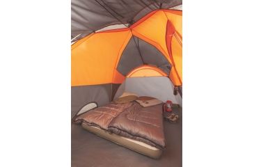 Image of Coleman Signature Yarborough Pass 6-Person Fast Pitch Dome Tent W/ Rainfly, Gray / Orange, 12 x 7 ft 2000018247