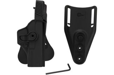 Image of SigTac Retention Roto Paddle Holster, Level 3, Fits Glock 17, 22, 31, 34, 35 Black 110113