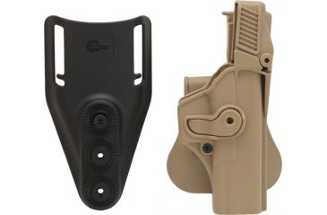 Image of SigTac Retention Roto Paddle Holster, Level 3, Fits Glock 17, 22, 31, 34, 35 Tan 110114
