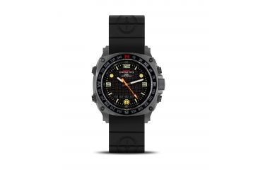 Image of Silencer 44.5mm Grey Steel Case, Black Rubber II Band