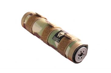 Image of Silent Legion Suppressor Cover/Heat Shield, Standard Temperature, 1800F, Multicam, 8 in, SC-8